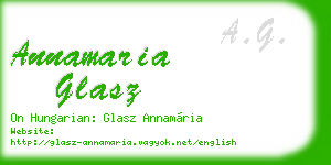 annamaria glasz business card